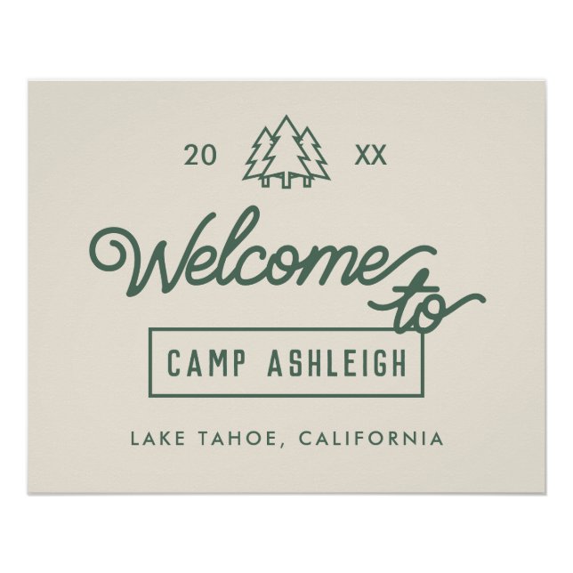 Adventure Camp Junggeselinnen-Abschied Poster (Vorderseite)