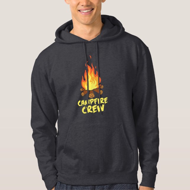 Adventure Campfire Crew Familienurlaub Hoodie (Vorderseite)