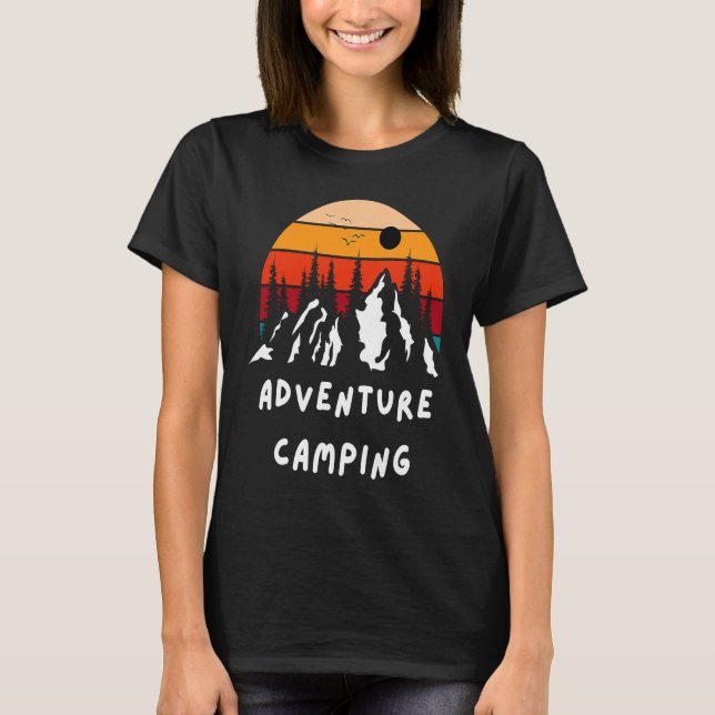 Adventure Camping Motorhome Camper Van Adventure C T-Shirt (Vorderseite)