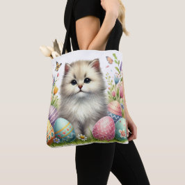 Adventure Cat Tote Bag - Aquarellgestaltung