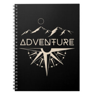 Adventure Compass Mountains Notizblock
