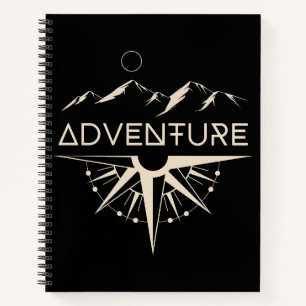 Adventure Compass Mountains Notizbuch