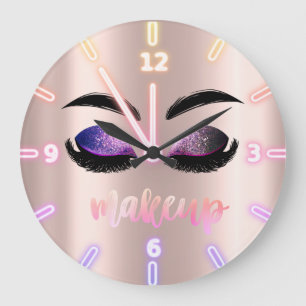 Adventure Cool Trendy Rose Gold Glitzer Imitate La Große Wanduhr