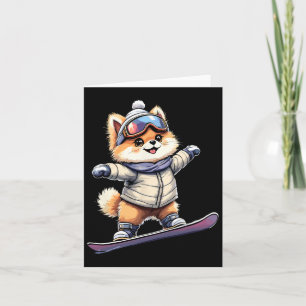 Adventure Corgi Snowboarden Winterabenteuer Karte