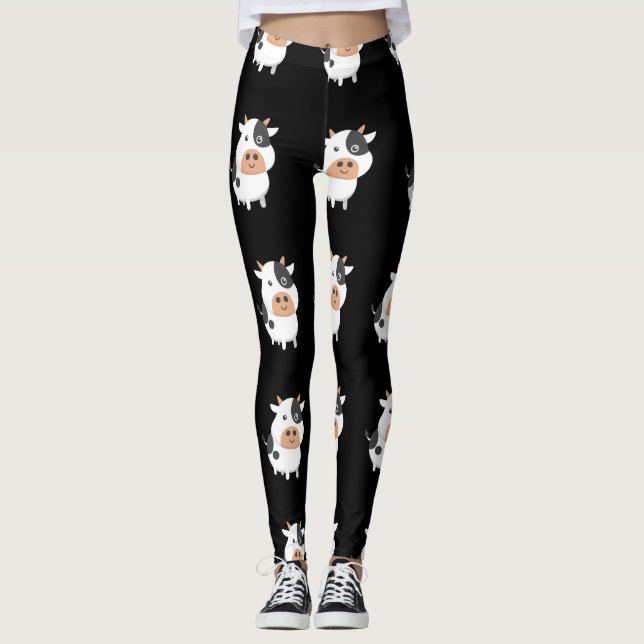 Adventure Cow & Niedlich Baby Calf Leggings (Vorderseite)