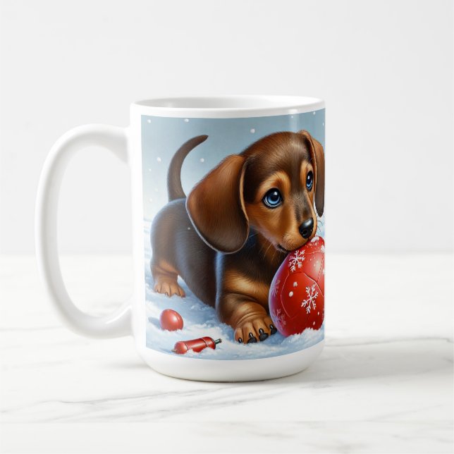 Adventure Dackel Puppy Kaffeetasse (Links)
