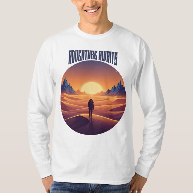 Adventure Desert T-Shirt - Draußen und Wüste Sky (Vorderseite)