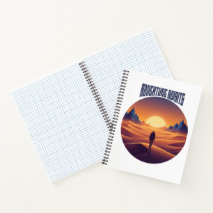 Adventure Desert T-Shirt - Draußen und Wüste Sky Notizbuch