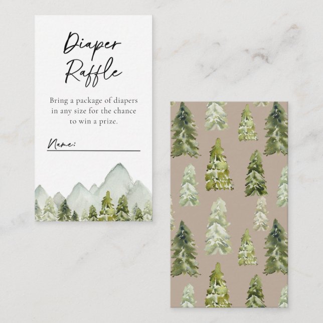 Adventure Diaper Raffekarte | Windelrumpf Begleitkarte (Vorne/Hinten)