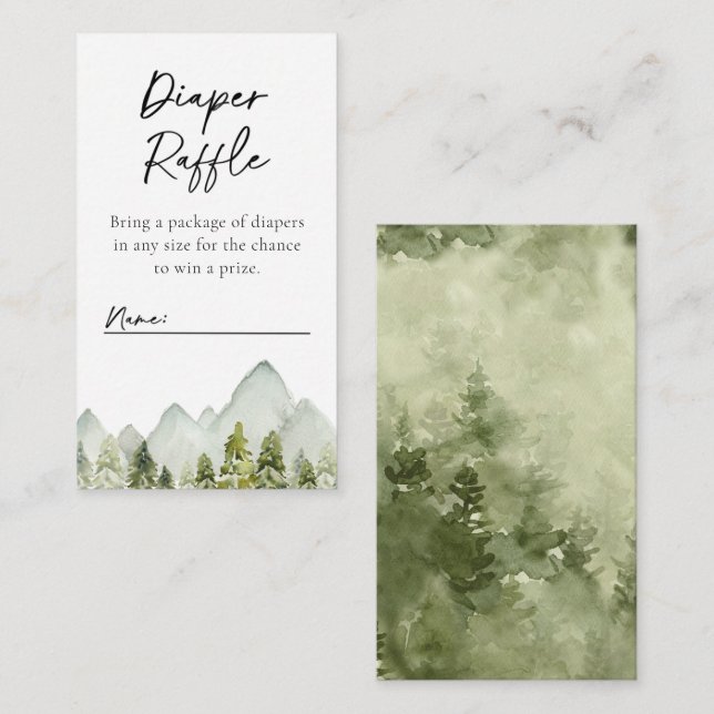 Adventure Diaper Raffekarte | Windelrumpf Begleitkarte (Vorne/Hinten)