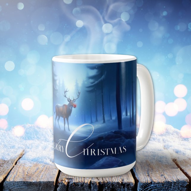 Adventure Editable Winter Wonderland Weihnachten Kaffeetasse (Von Creator hochgeladen)