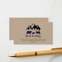 Adventure erwartet Bears Kraft Baby Book Request Begleitkarte