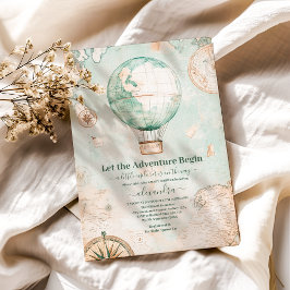 Adventure erwartet neutrale Baby-Dusche für Gender Einladung