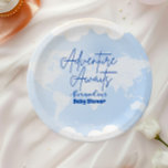 Adventure erwartet neutrale Baby-Dusche für Gender Pappteller<br><div class="desc">Machen Sie Ihre Babydusche noch unvergesslicher mit unseren Adventure Awaits Baby Shower Paper Tellern! Diese Teller mit reizvollen, auf Reisen inspiriert Illustrationen wie Globes, Landkarten und Flugzeugen sind perfekt, um Ihre Feier mit einer unterhaltsamen und abenteuerlichen Touch zu versehen. Hauptmerkmale: Reisen-Inspiriert Design: Charmante Details von Flugzeugen, Globen und Karten, die...</div>