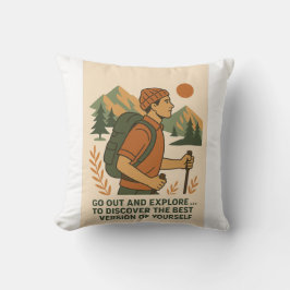 Adventure Exploration Zitat Vintages Wandern Kissen