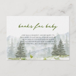 Adventure fängt Bergwaldbücher für Baby an Begleitkarte