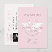 Adventure fängt Travel Theme Passport Baby Shower