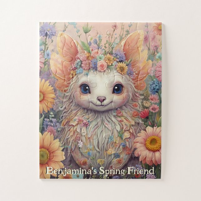Adventure Fantasy Spring Friend - Pastel Floral Puzzle (Vertikal)