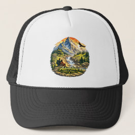 Adventure Feels Right Coastal Trucker Hat USA Truckerkappe