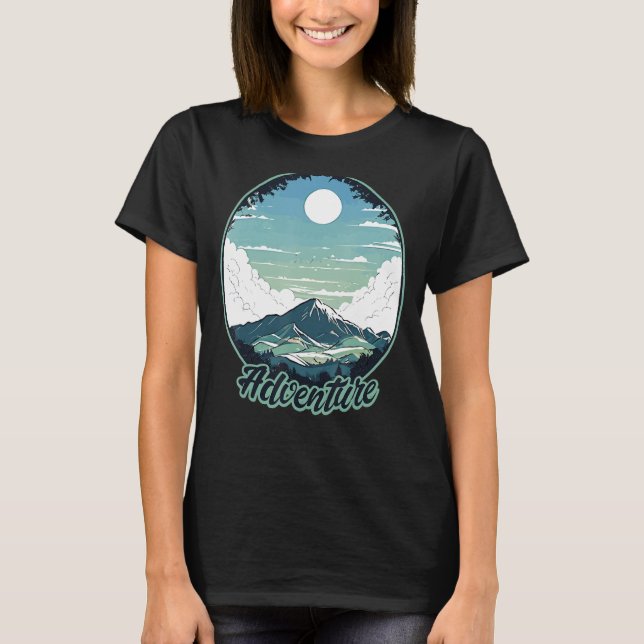 Adventure Forest Wandern Landschaft Camping T-Shirt (Vorderseite)