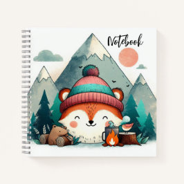 Adventure Fox - Winter Camping Gemütlich Notizbuch