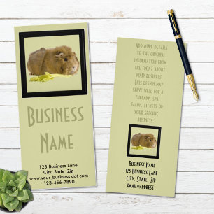 Adventure Ginger Guinea Pig Foto Pet Care Business Werbekarte