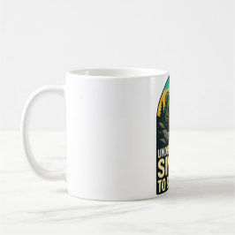 Adventure Hiking Retro Illustration Kaffeetasse