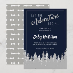 Adventure Invitation Baby Shower Sip und See Tree Einladung