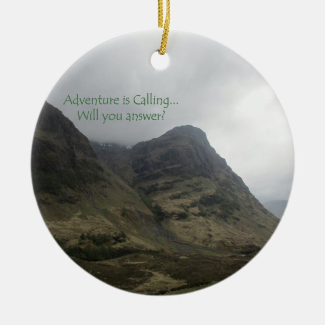 Adventure is Calling - Glencoe Keramik Ornament (Vorne)