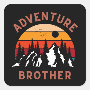 Adventure Kid Quadratischer Aufkleber