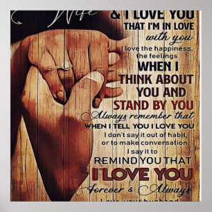 Adventure Letter to Ehefrau, liebevolles Geschenk, Poster