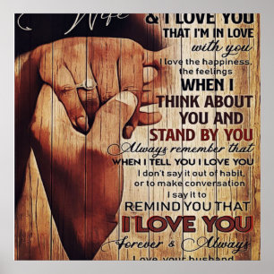 Adventure Letter to Ehefrau, liebevolles Geschenk, Poster