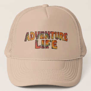 Adventure Life   Retro-Tie-Dye-Wanderlust-Grafik Truckerkappe