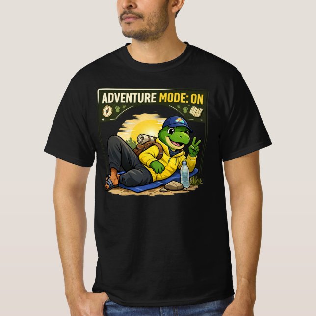 Adventure Mode Dino T-Shirt (Vorderseite)