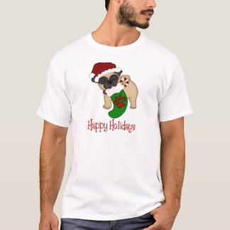 Adventure Mops Themed Holiday Weihnachten T-Shirts