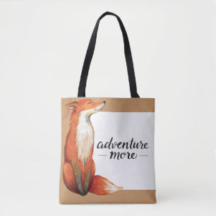 Adventure More Fox Tote Bag