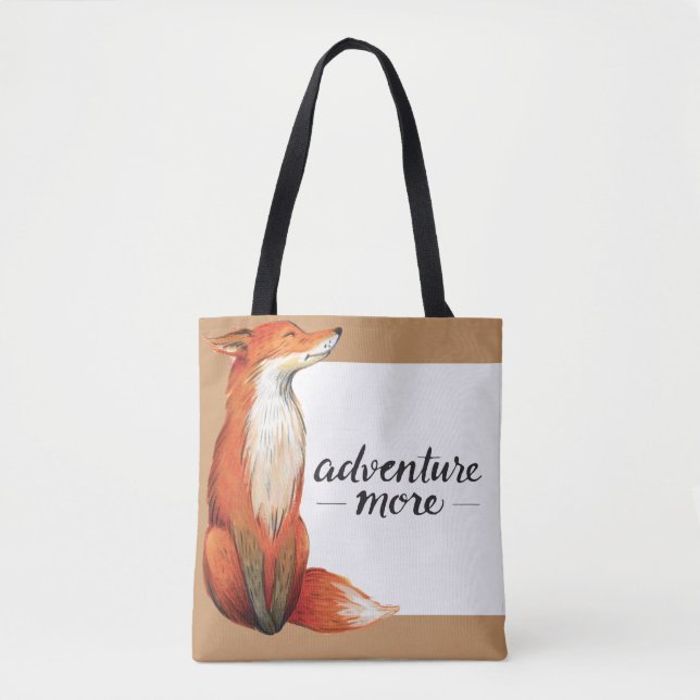 Adventure More Fox Tote Bag (Vorderseite)