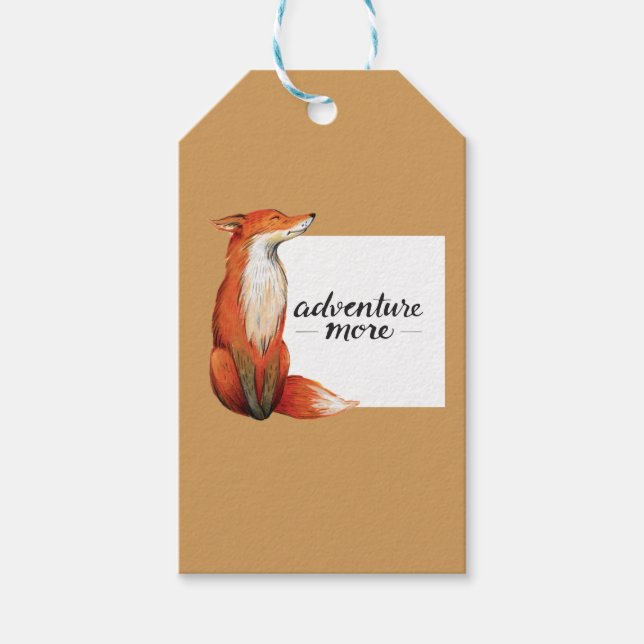 Adventure more Fux Geschenkanhänger (Vorderseite)
