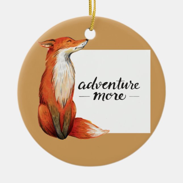 Adventure more Fux Keramikornament (Vorne)