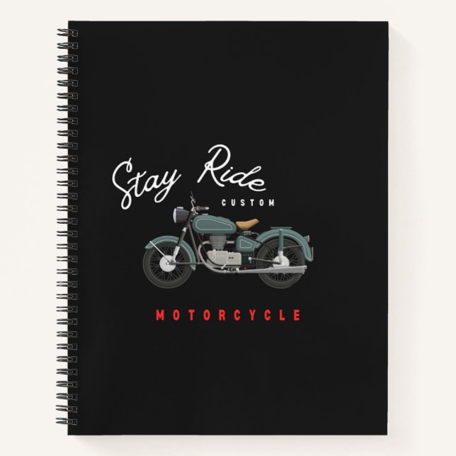Adventure-Motorrad-Notebook Notizbuch (Vorderseite)