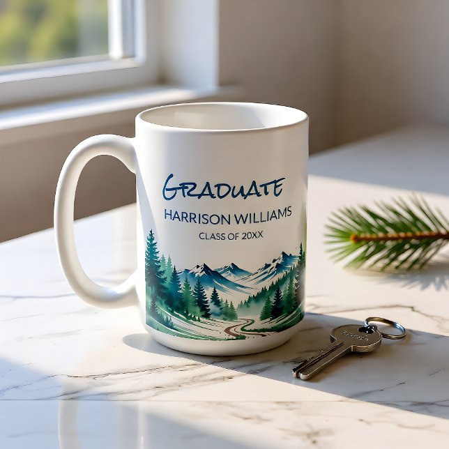 Adventure Mountain Graduate Gift  Kaffeetasse (Von Creator hochgeladen)