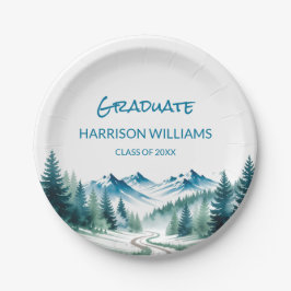 Adventure Mountain Graduation Party Decor Pappteller