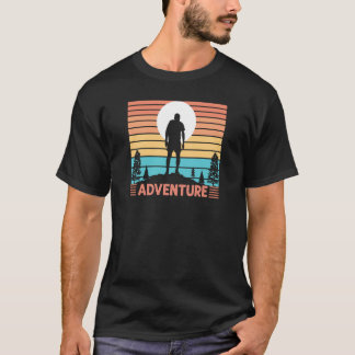 Adventure Mountain & Lake Hiking & Exploring Man S T-Shirt