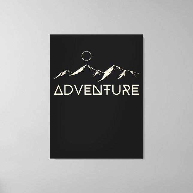 Adventure Mountains Moon Leinwanddruck (Vorderseite)