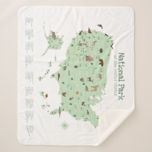 Adventure National Park Map Woodland Kinderzimmer Sherpadecke