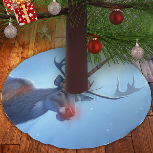 Adventure Park Rentier Winter Wonderland Polyester Weihnachtsbaumdecke