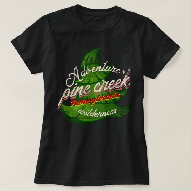 Adventure Pine Creek Pennsylvania T-Shirt (Design vorne)