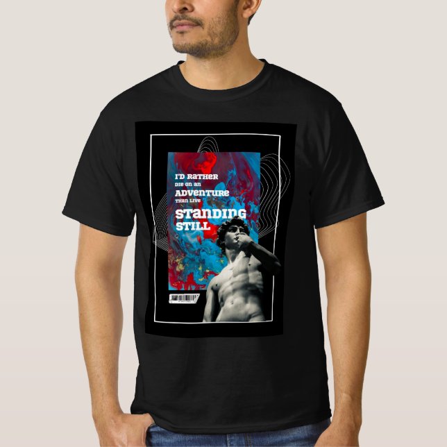 Adventure Quote -  Live Fully Motivational T-shirt (Vorderseite)