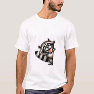Adventure Raccoon Weihnachten Flüchtige Blick - Ni T-Shirt