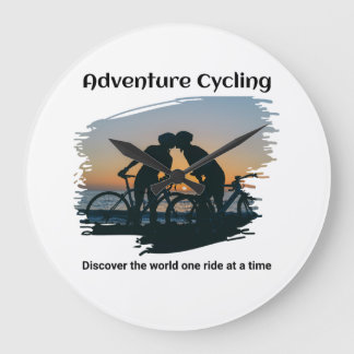 Adventure-Radfahren Große Wanduhr